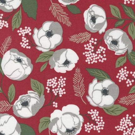 Winter Fabric By The Yard - Merry Florals Fabric - Christmas Fabric – Pip  Supply